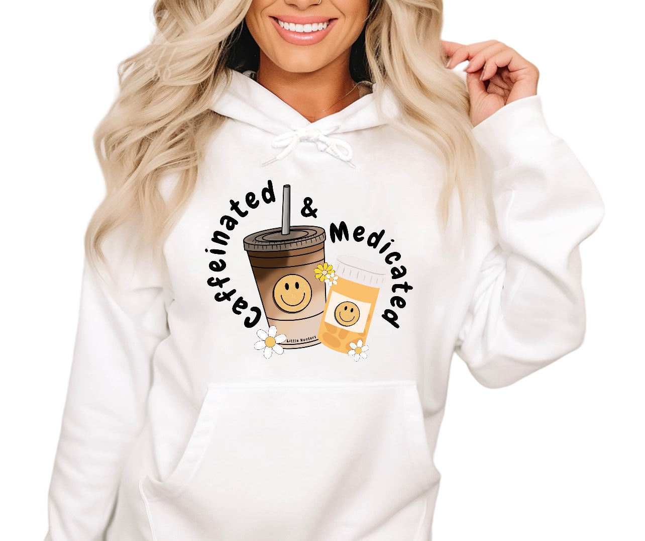 Caffeinated & Medicated - LH Exclusive Print Hoodie