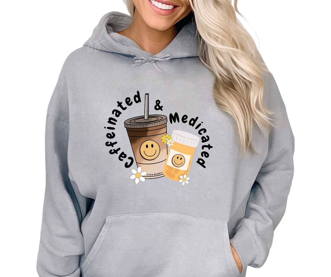 Caffeinated & Medicated - LH Exclusive Print Hoodie