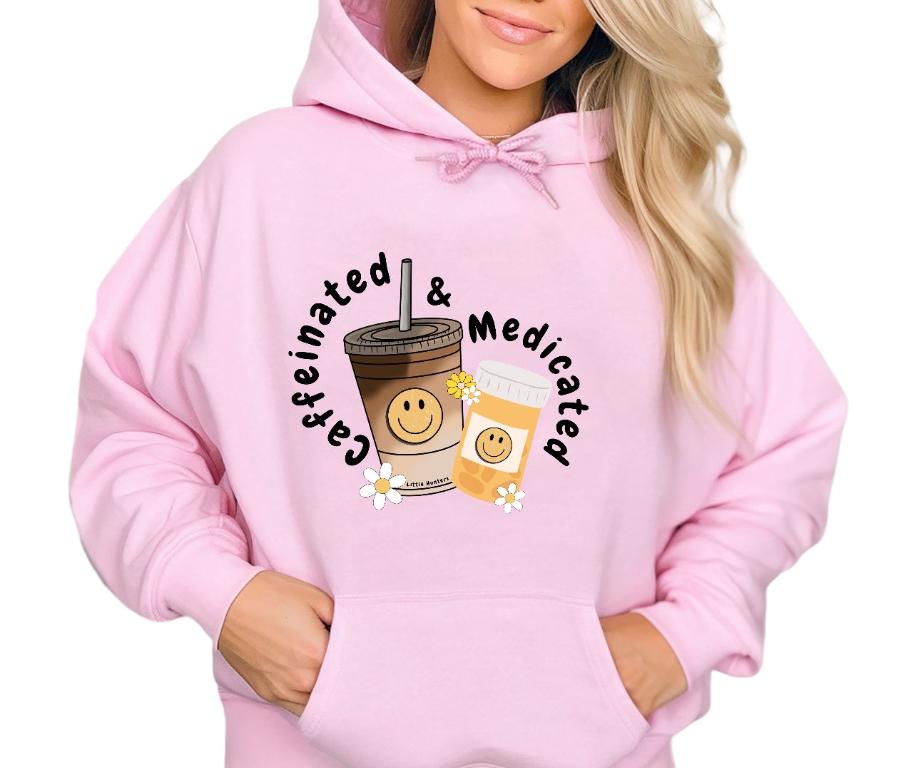 Caffeinated & Medicated - LH Exclusive Print Hoodie