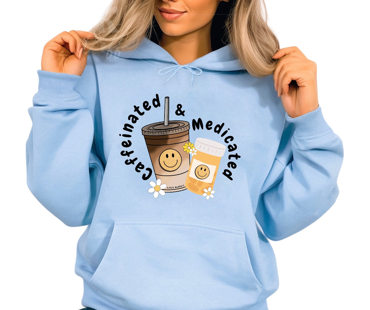 Caffeinated & Medicated - LH Exclusive Print Hoodie