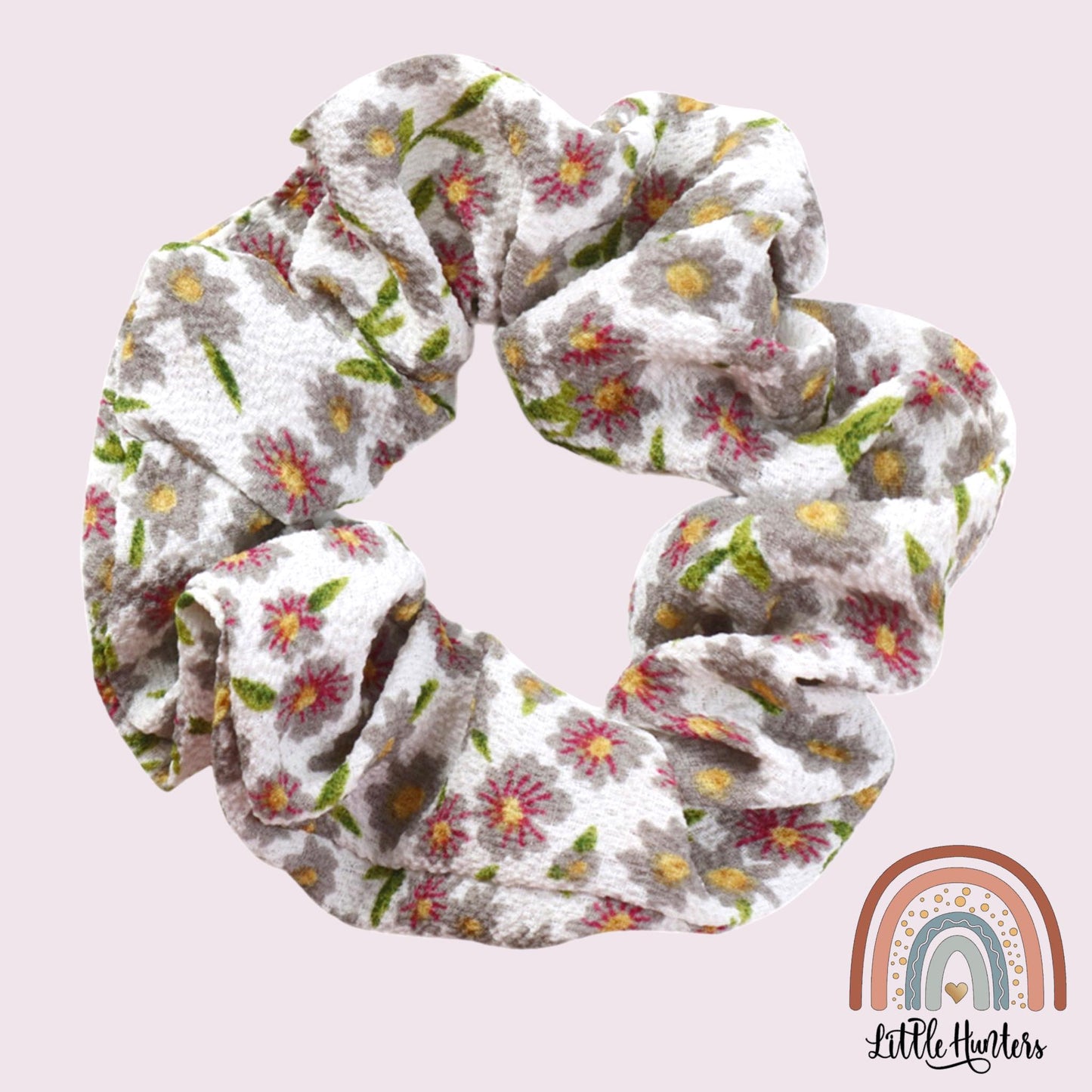 White Daisies Scrunchies